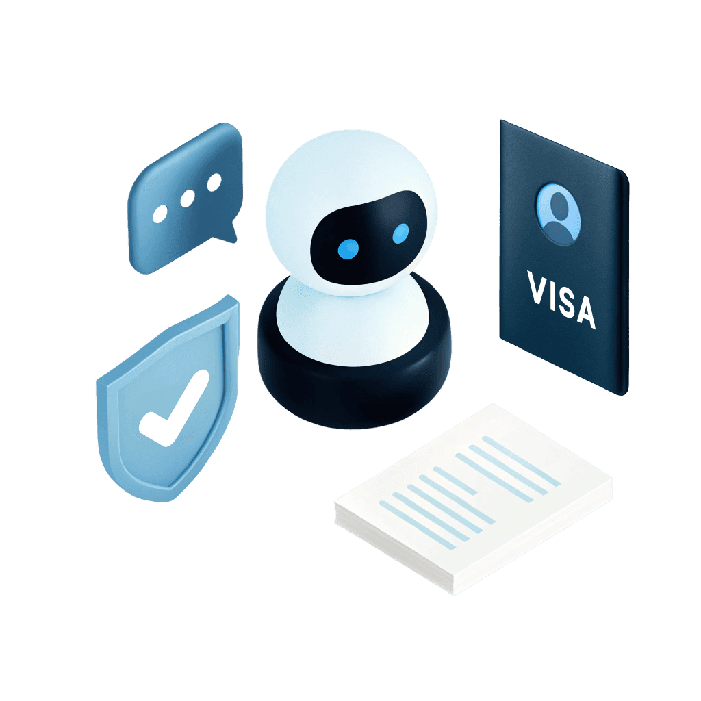 Visa applications submitted by an agent on verified intent